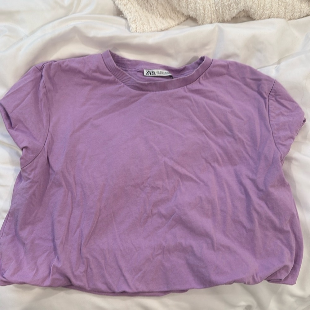 Zara purple shirt